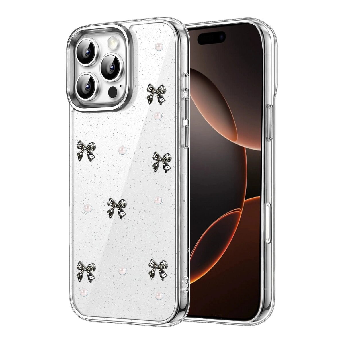 Apple İphone 16 Pro Fiyonk Desenli Kapak - Desen 8