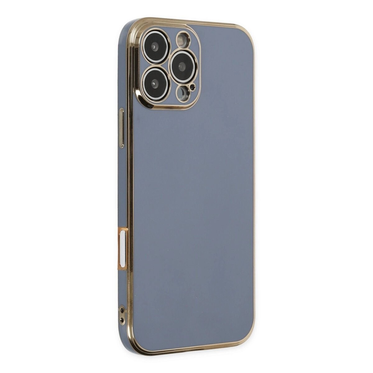 Apple İphone 16 Pro Max Kılıf Volet Silikon - Mavi