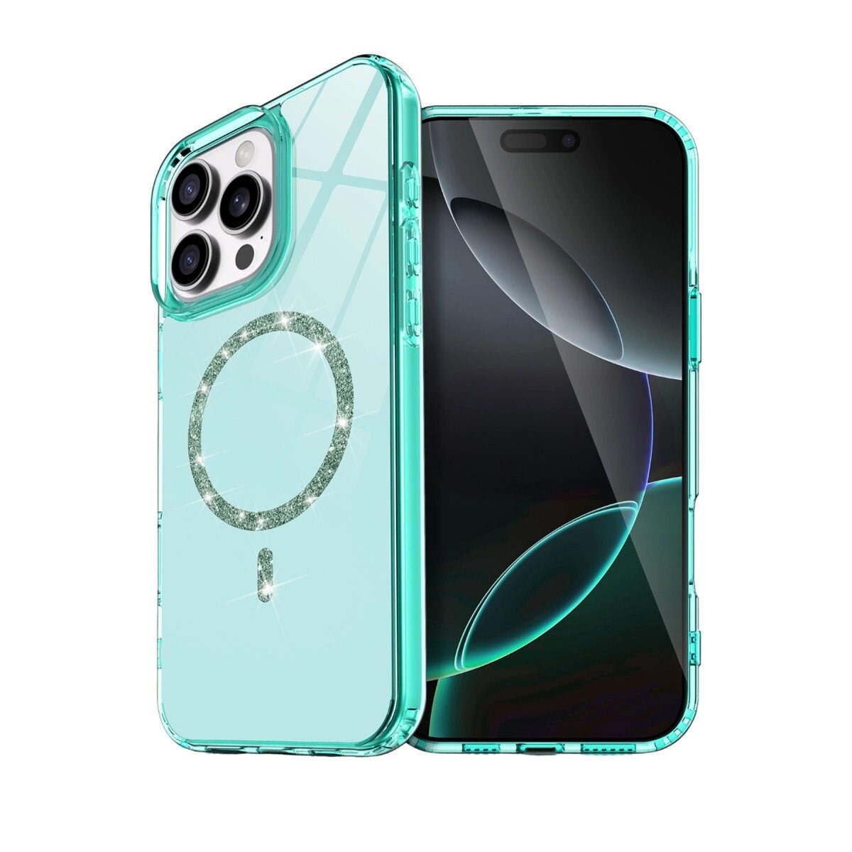 Apple İphone 16 Pro Max Live Diamond Magsafe Kapak - Yeşil