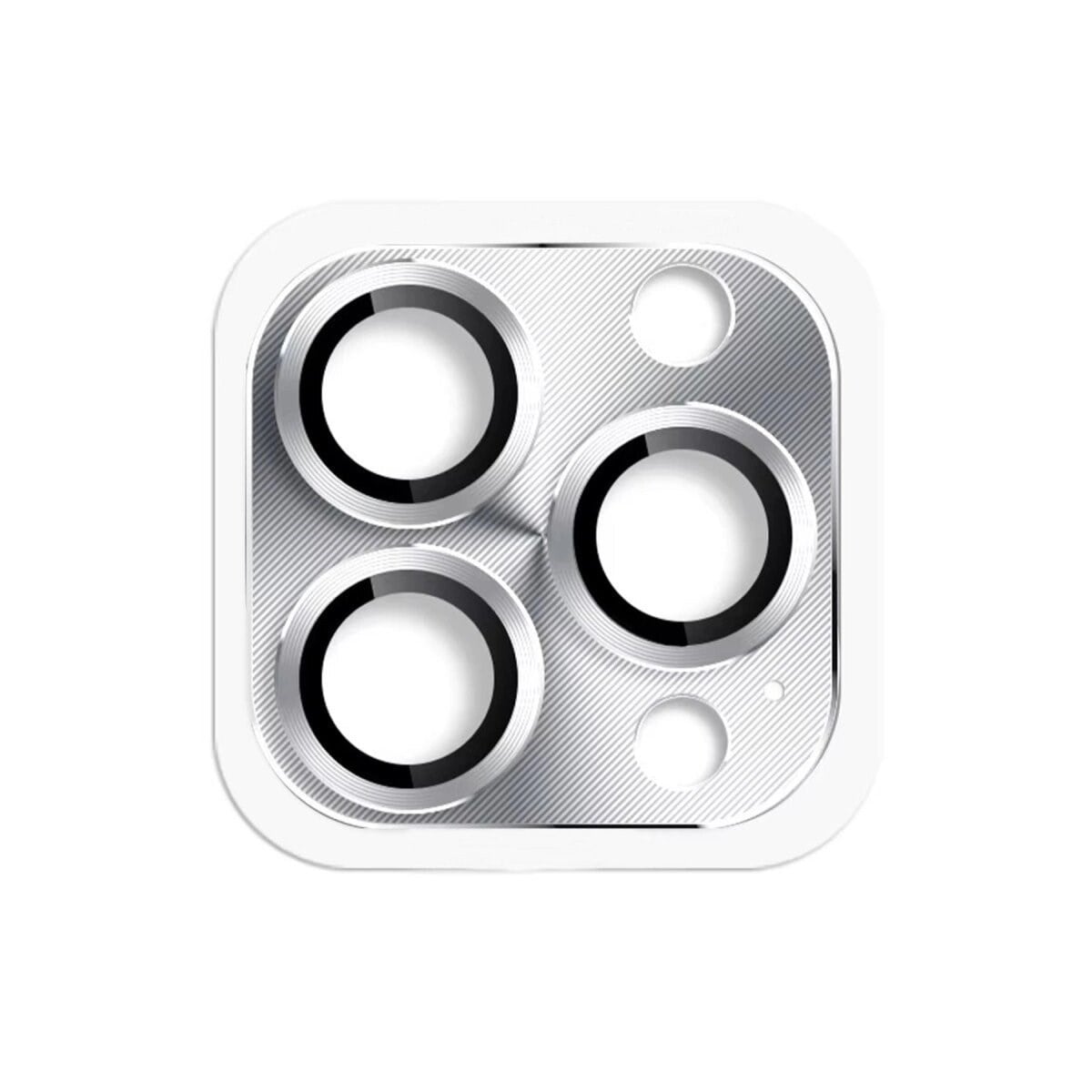 Apple İphone 16 Pro Max Pers Alüminyum Kamera Lens - Gümüş