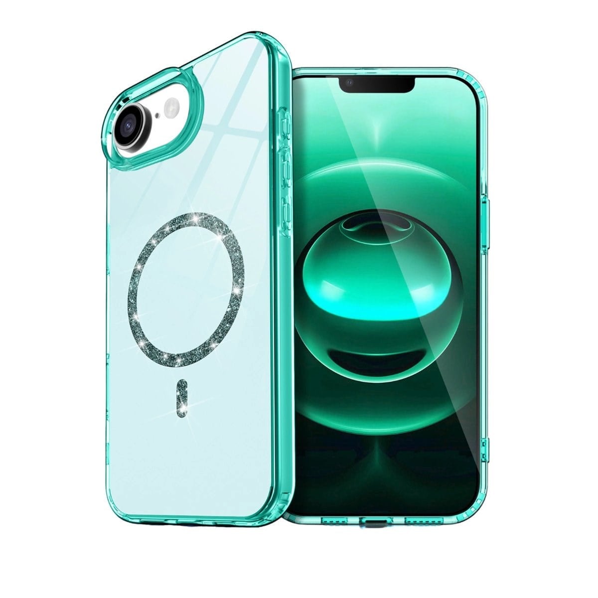 Apple İphone 16e Live Diamond Magsafe Kapak - Yeşil
