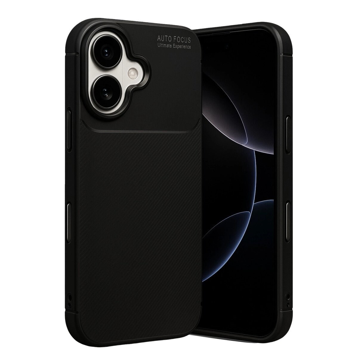 Apple İphone 17 Auto Focus Karbon Kapak - Siyah