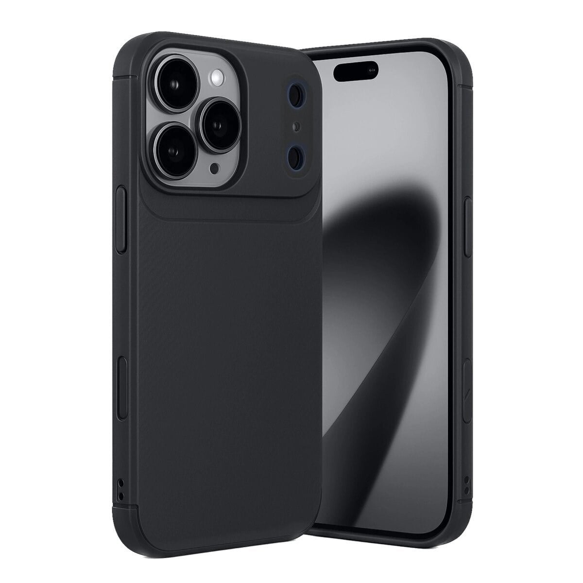 Apple İphone 17 Pro Max Auto Focus Karbon Kapak - Siyah