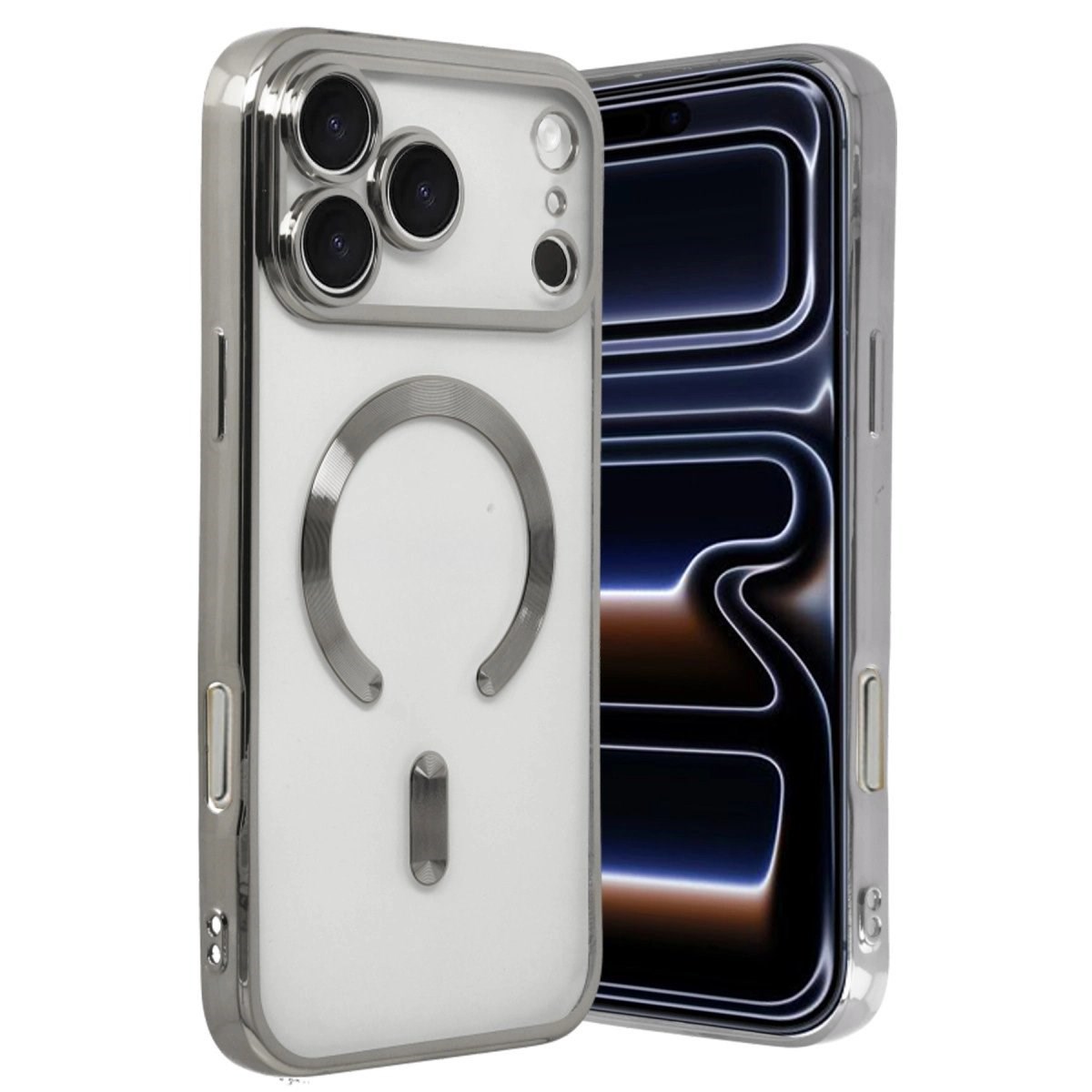 Apple İphone 17 Pro Max Kross Magneticsafe Kapak - Gümüş