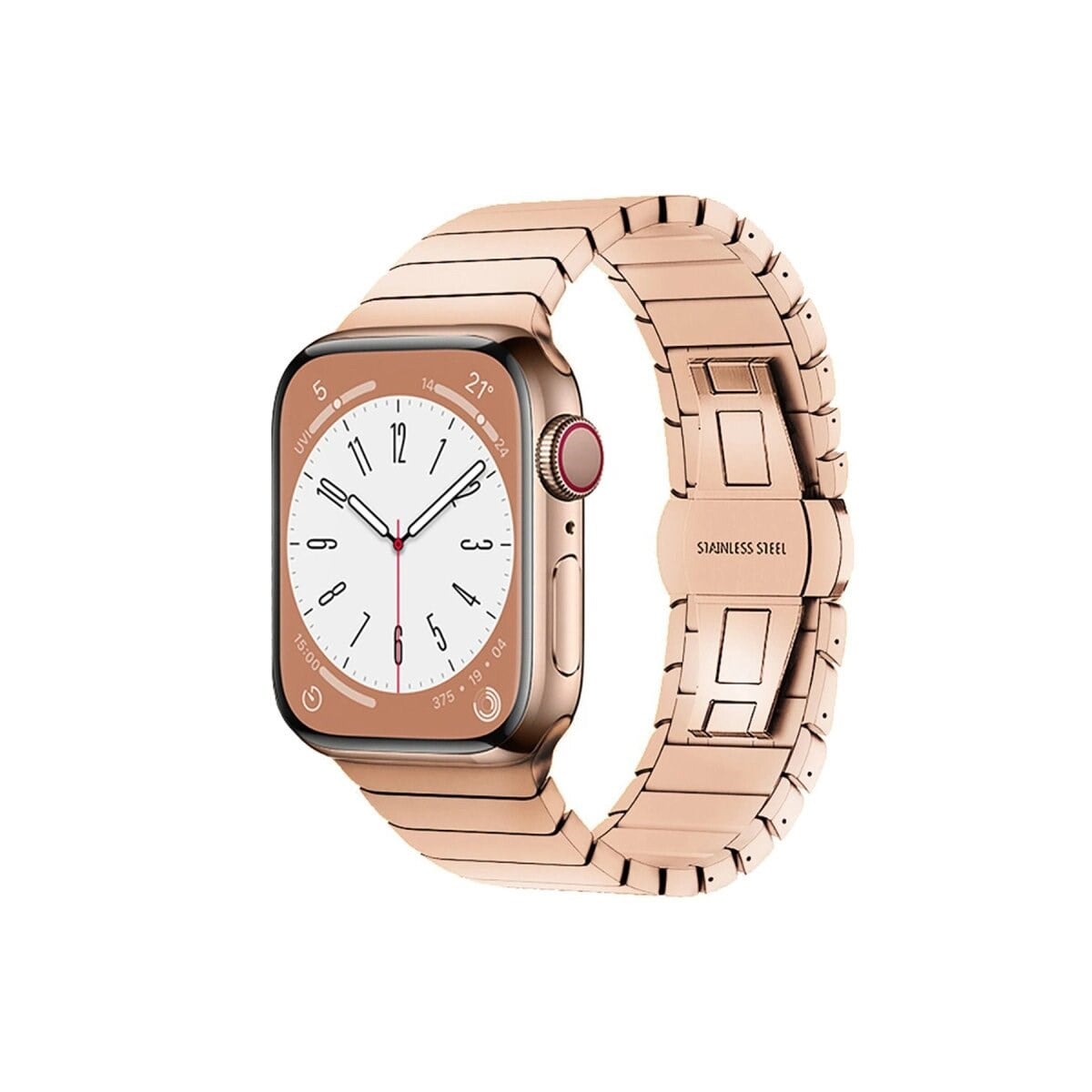 Apple Watch 38mm Kr413 Fine Steel Kordon (saat Değildir) - Rose