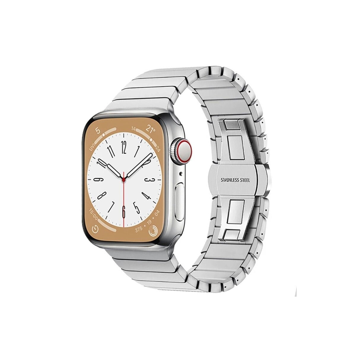 Apple Watch 38mm Kr413 Fine Steel Kordon (saat Değildir) - Gümüş