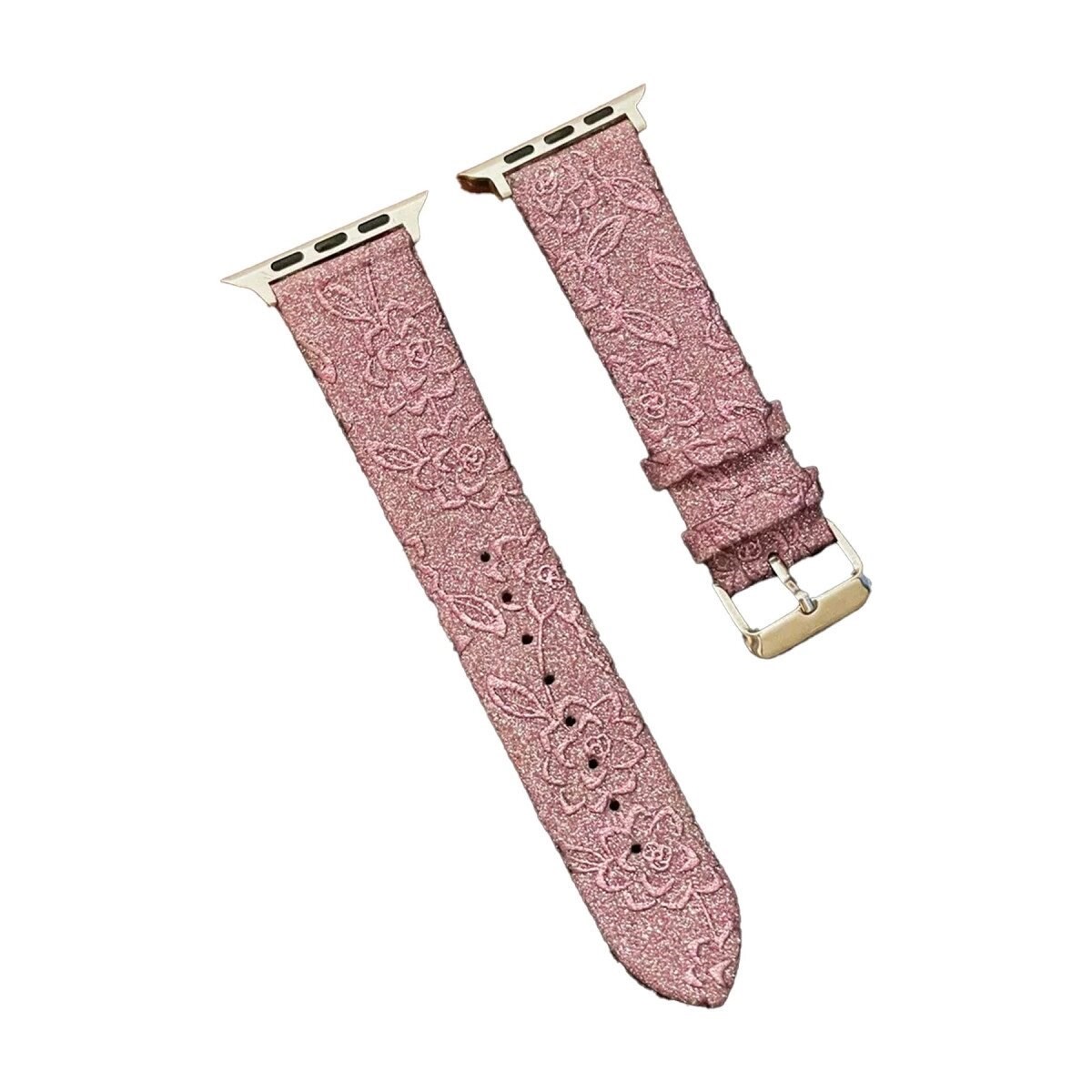 Apple Watch 42mm Creeper Desenli Kordon (saat Değildir) - Rose Gold