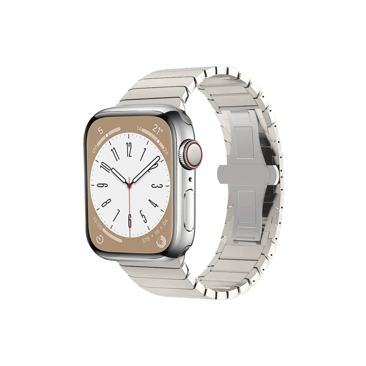 Apple Watch 42mm Kr413 Fine Steel Kordon (saat Değildir) - Yıldız Işığı