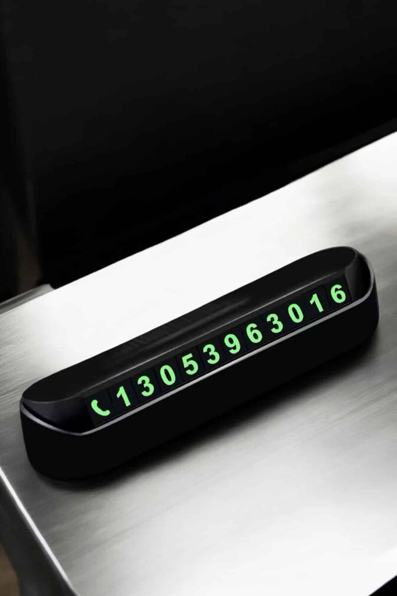 Araba Park Numaratörü Araç İçi Numaralık Değiştirilebilir Çevirmeli Mini