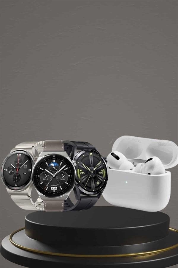 Aynalı Bluetooth Kulaklık Yeni Nesil Akıllı Saat Titreşimli Nabız Ölçer Spor Modları