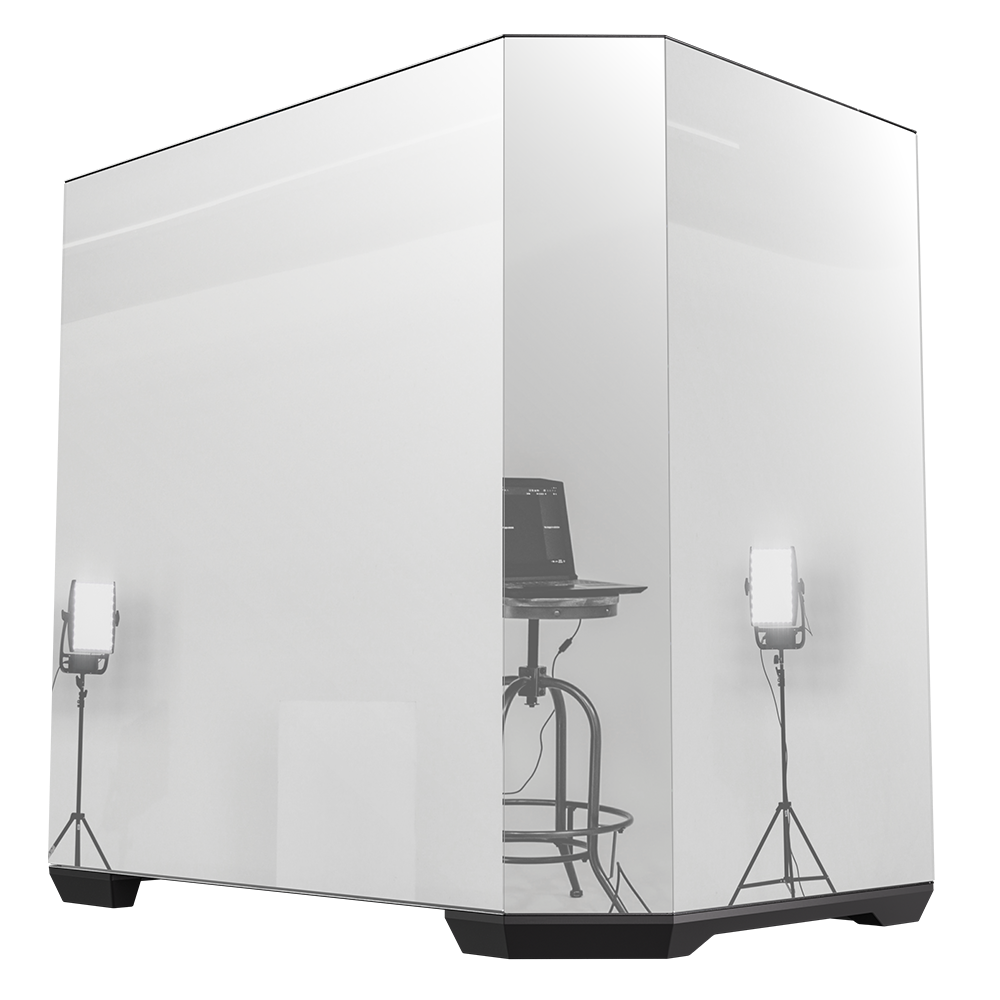 BITFENIX 850W 80+ BRONZE Ayna efektli MIRROR T10 Siyah Gaming Mid-Tower PC Kasası