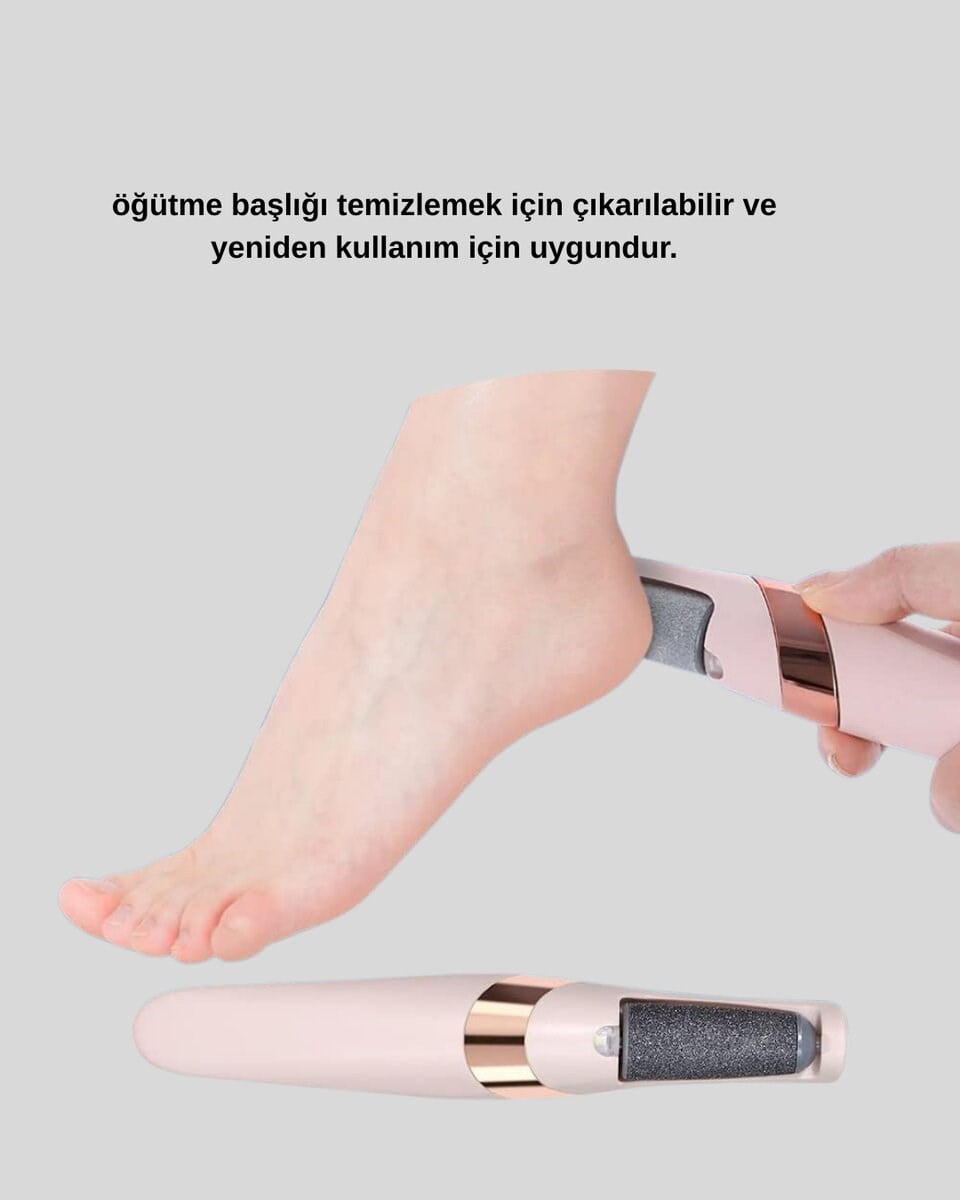 Elektrikli Ayak Törpüsü USB Şarjlı Nasır ve Kallus Giderici