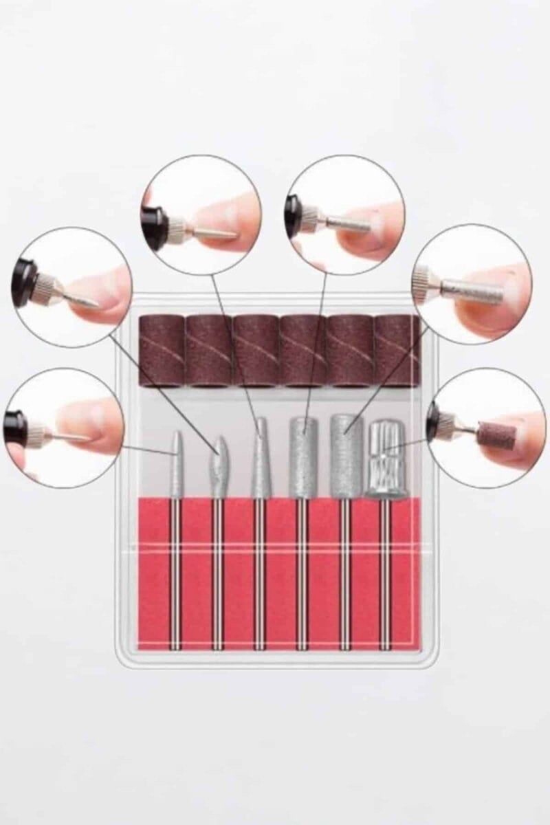 Elektrikli Manikür Pedikür Törpü Seti Protez Tırnak Nasır Temizleyici