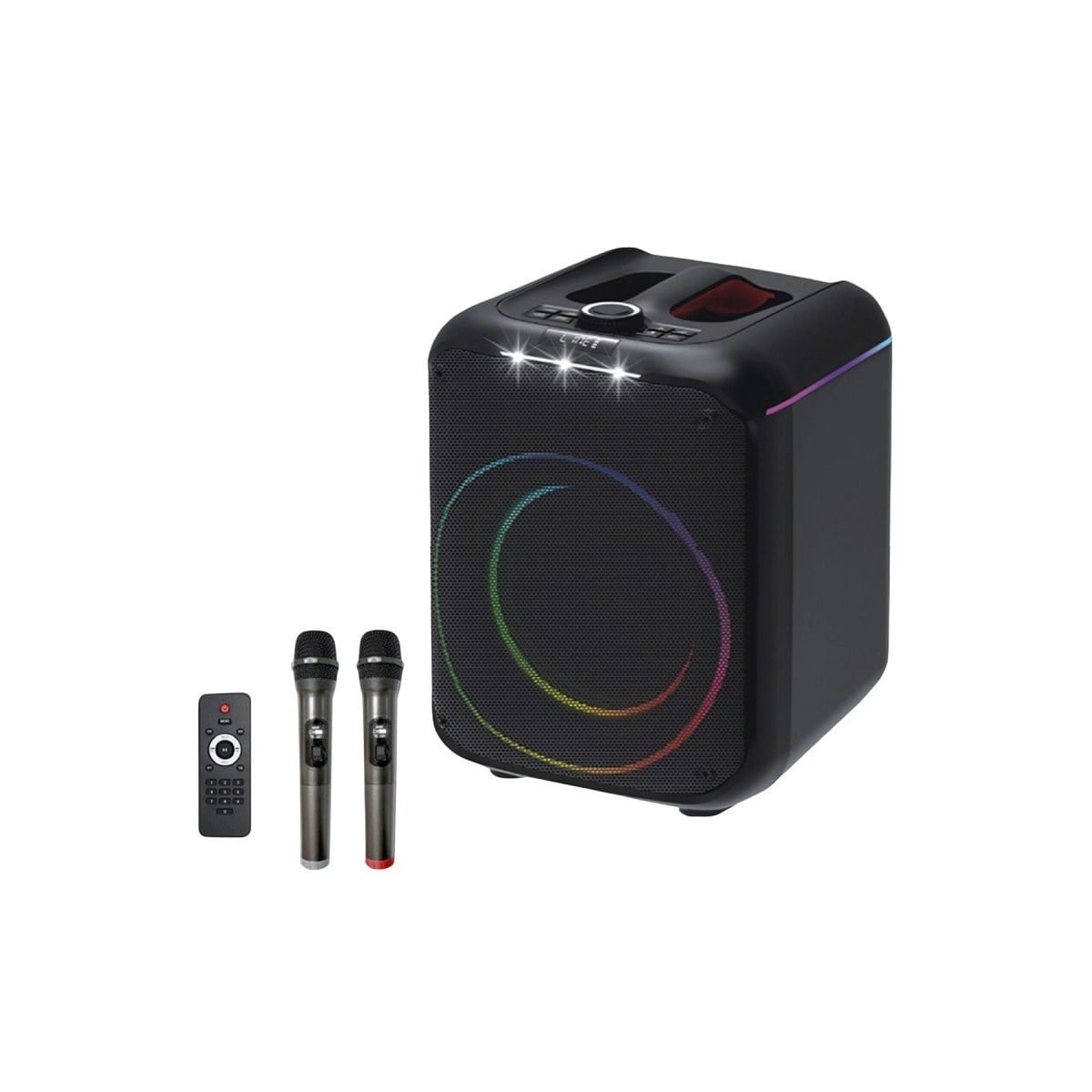 F39 25w Sürücülü Rgb Işıklı 2 Adet Mikrofonlu Bluetooth 5.3 Kablosuz Hoparlör – Siyah