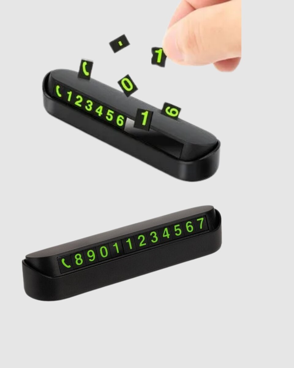 Fosforlu Işıltı ile Araç İçi Telefon Numaratörü – Güvenli Parkın Anahtarı