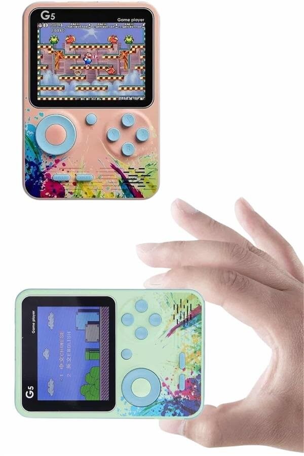 Game Box Oyun Konsolu 500 Retro Oyunlu Mini Taşınabilir 3 İnç