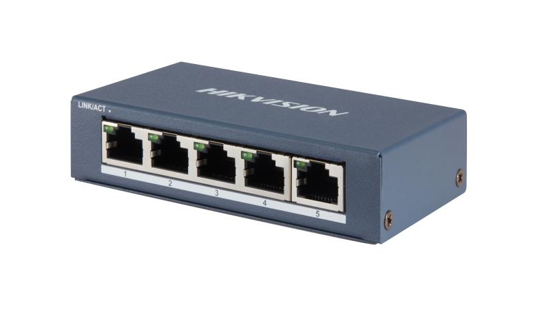 HIKVISION 5port DS-3E0505-E GIGABIT Yönetilemez Switch Masaüstü
