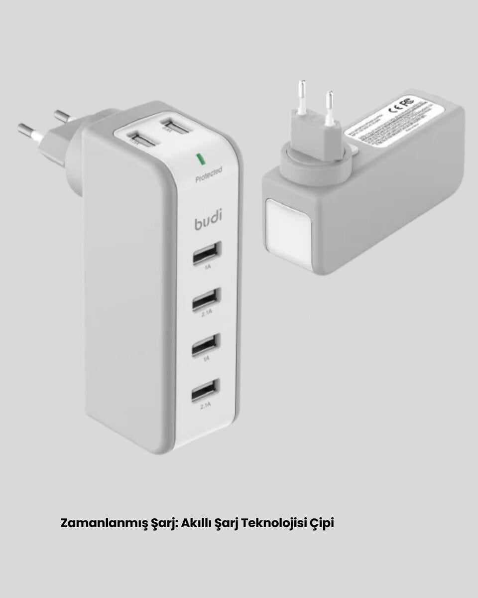 Hızlı Şarj Destekli Zaman Ayarlı USB Şarj Adaptörü