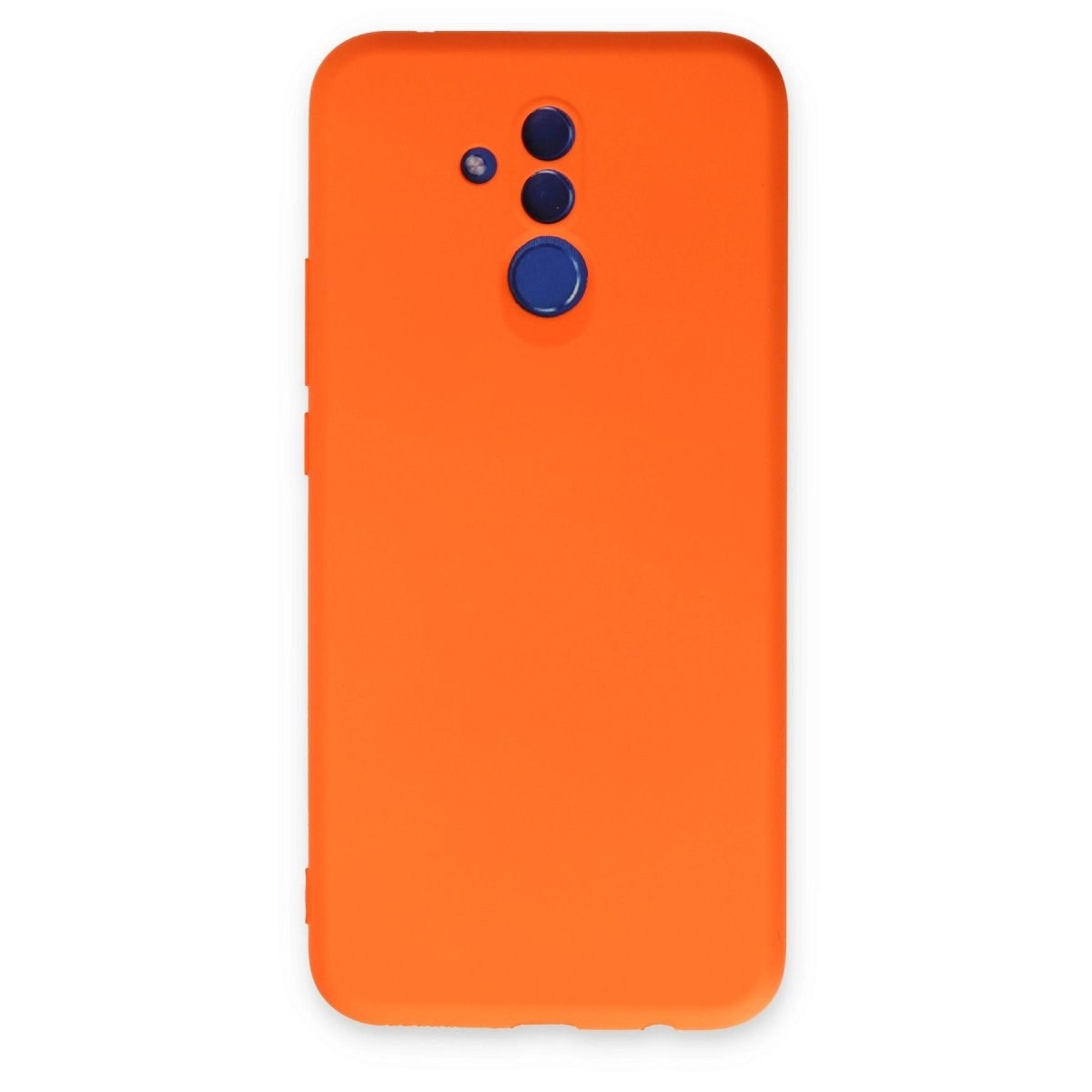 Huawei Mate 20 Lite Kılıf Nano İçi Kadife Silikon - Turuncu
