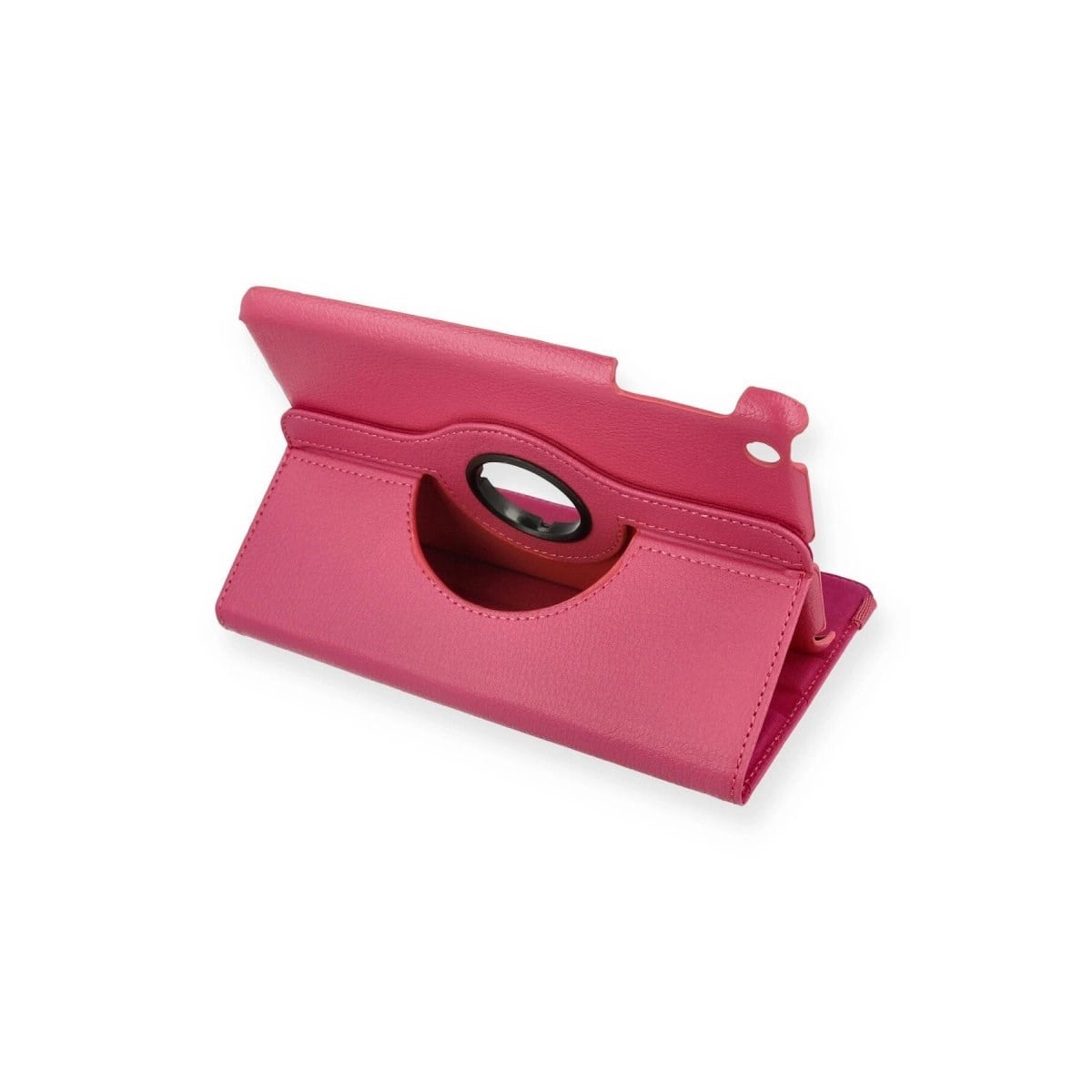 İpad Mini 1 Kılıf 360 Tablet Deri Kılıf - Pembe