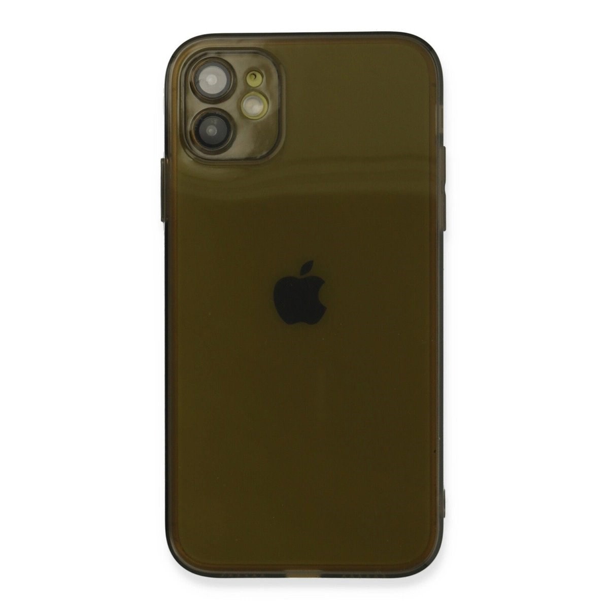 İphone 12 Kılıf Fly Lens Silikon - Siyah