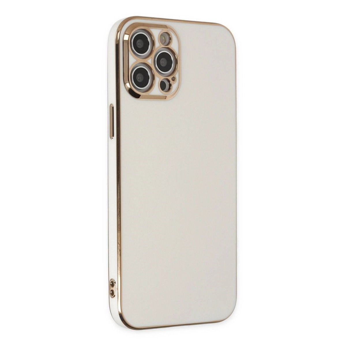 İphone 12 Pro Kılıf Volet Silikon - Beyaz