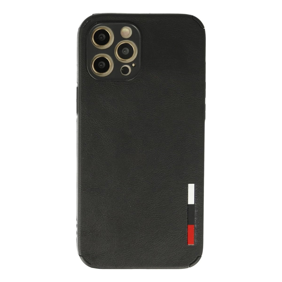 İphone 12 Pro Max Kılıf Loop Deri Silikon - Siyah