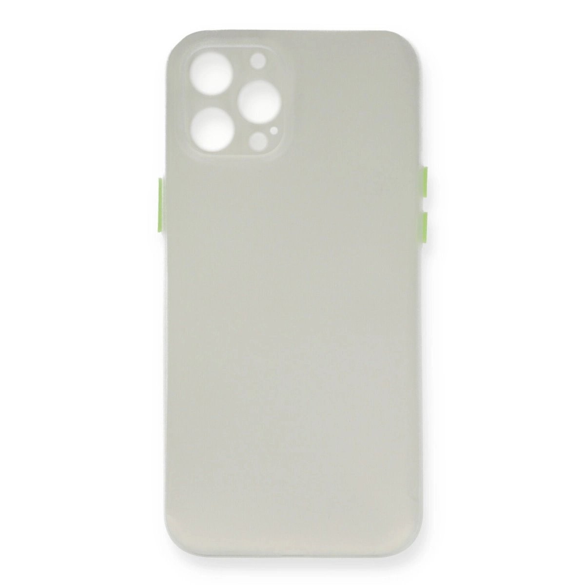 İphone 12 Pro Max Kılıf Pp Ultra İnce Kapak - Beyaz