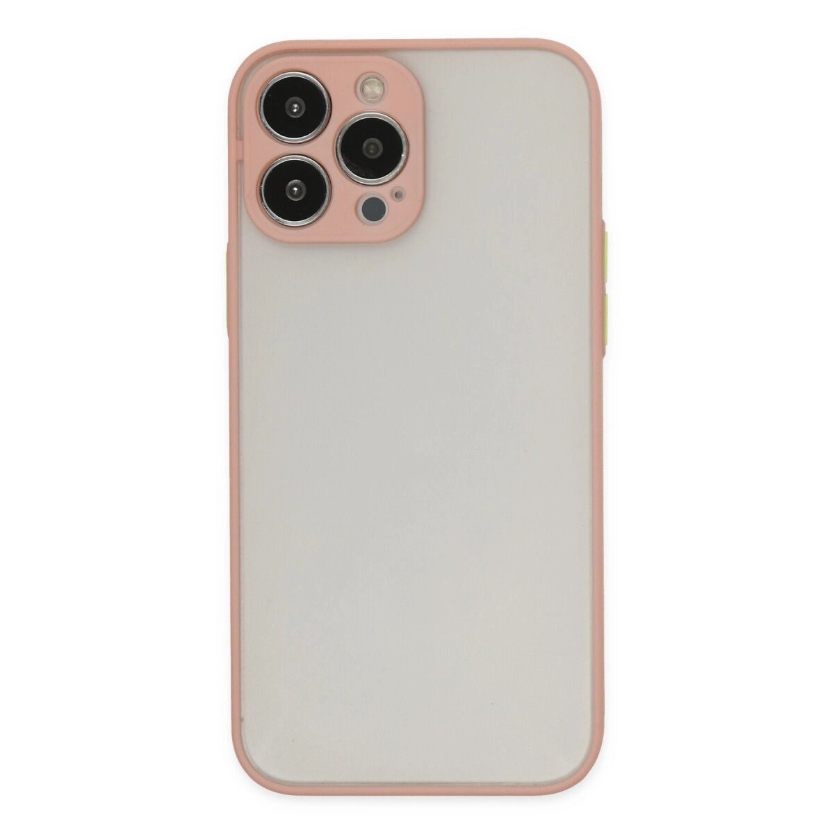İphone 13 Pro Max Kılıf Montreal Silikon Kapak - Pembe