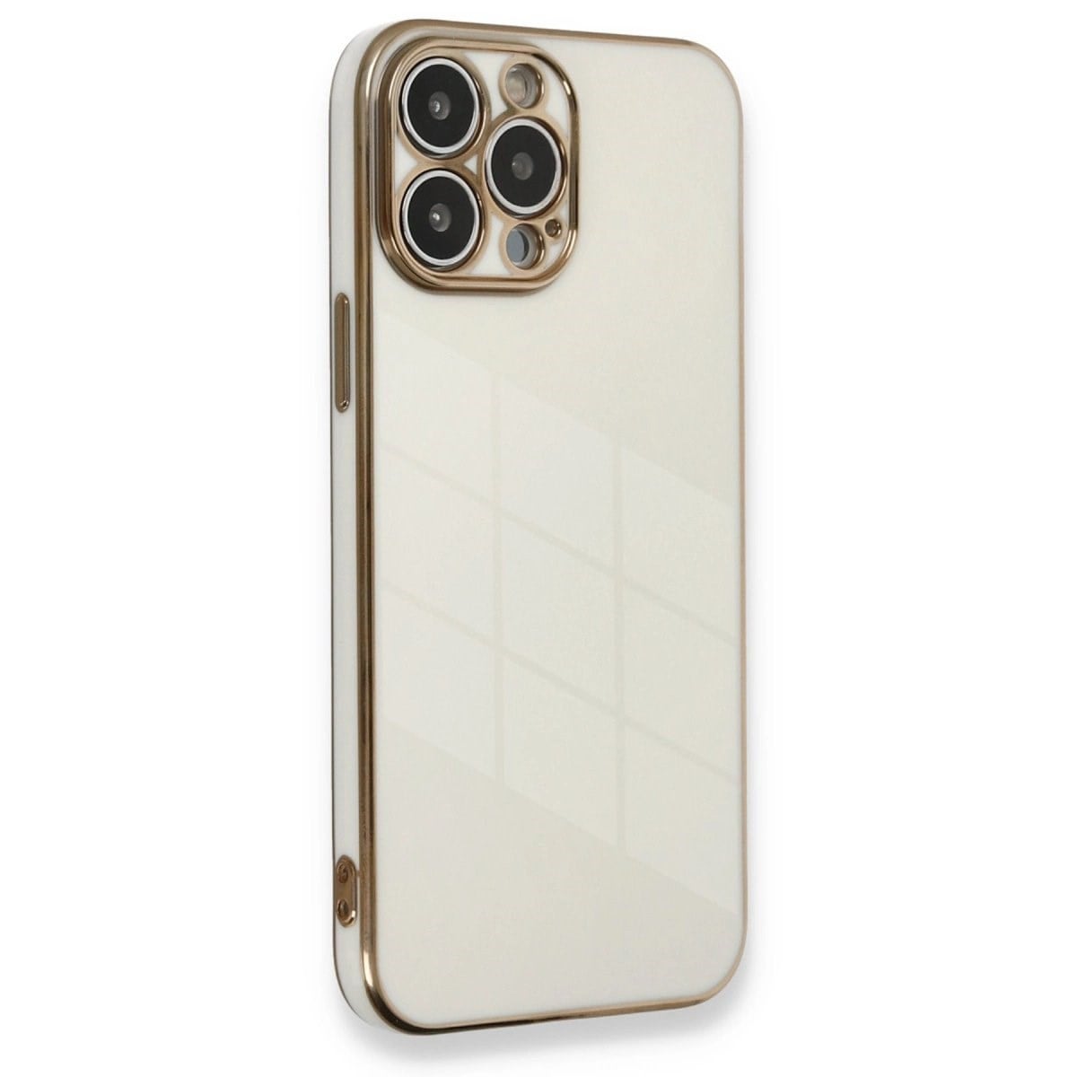 İphone 13 Pro Max Kılıf Volet Silikon - Beyaz