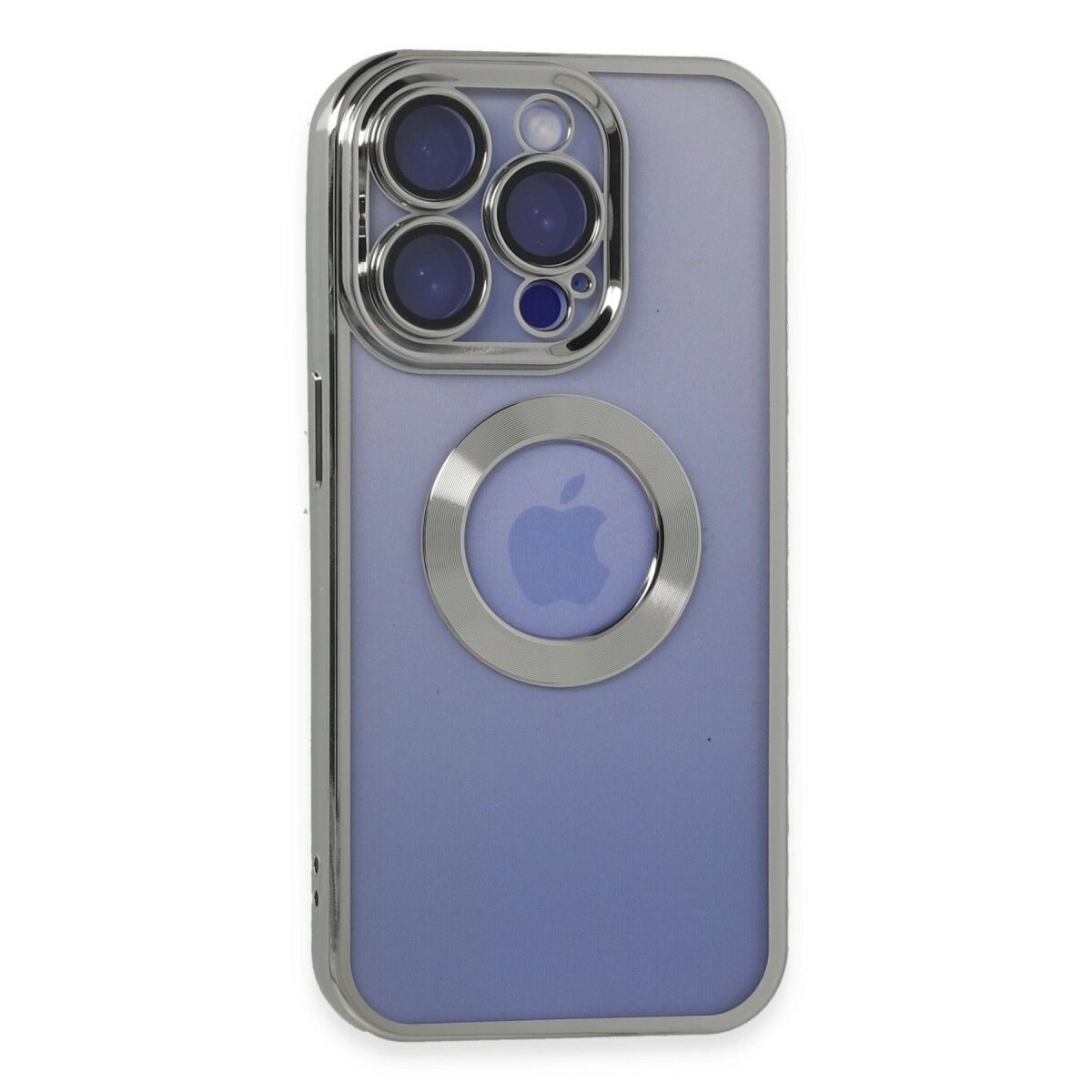 İphone 15 Pro Kılıf Slot Silikon - Gümüş