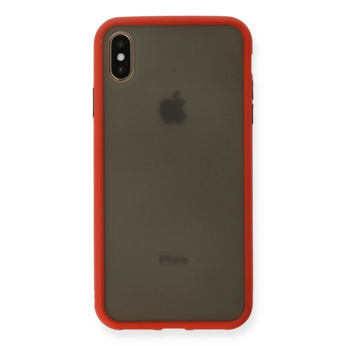 İphone Xs Max Kılıf Montreal Silikon Kapak - Kırmızı