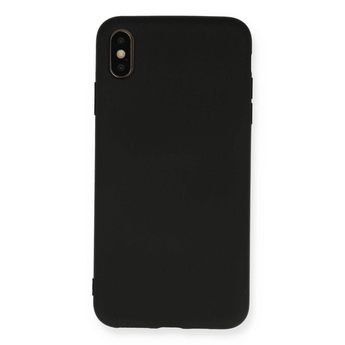 İphone Xs Max Kılıf Nano İçi Kadife Silikon - Siyah