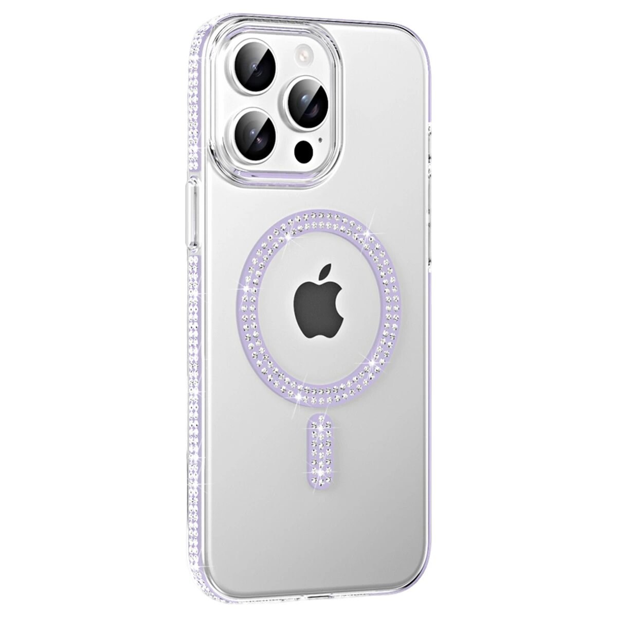 Joko Apple İphone 14 Pro Max Move Taşlı Magsafe Kapak - Lila