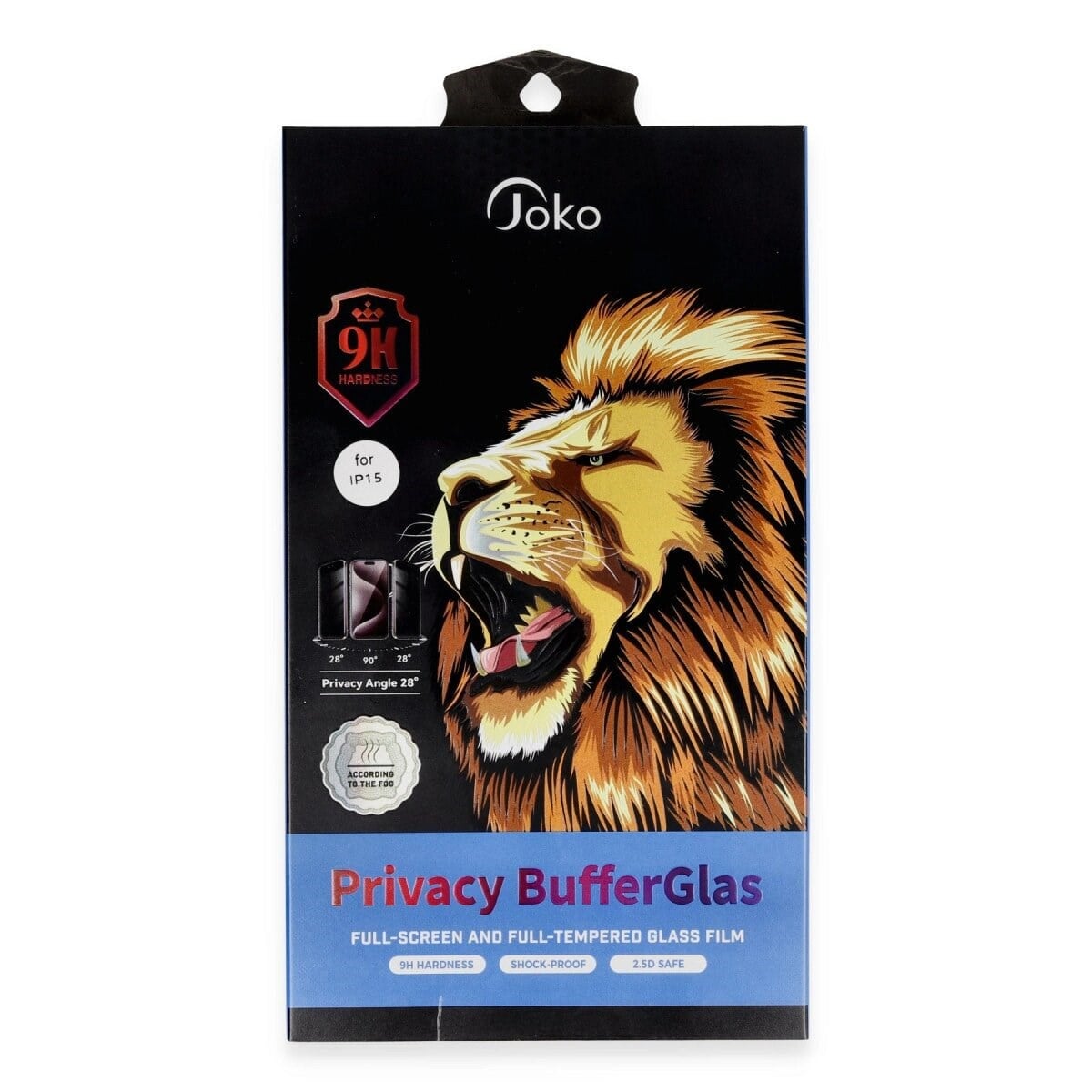 Joko Apple İphone 15 Pro Max Buffer Hayalet Cam Ekran Koruyucu - Siyah