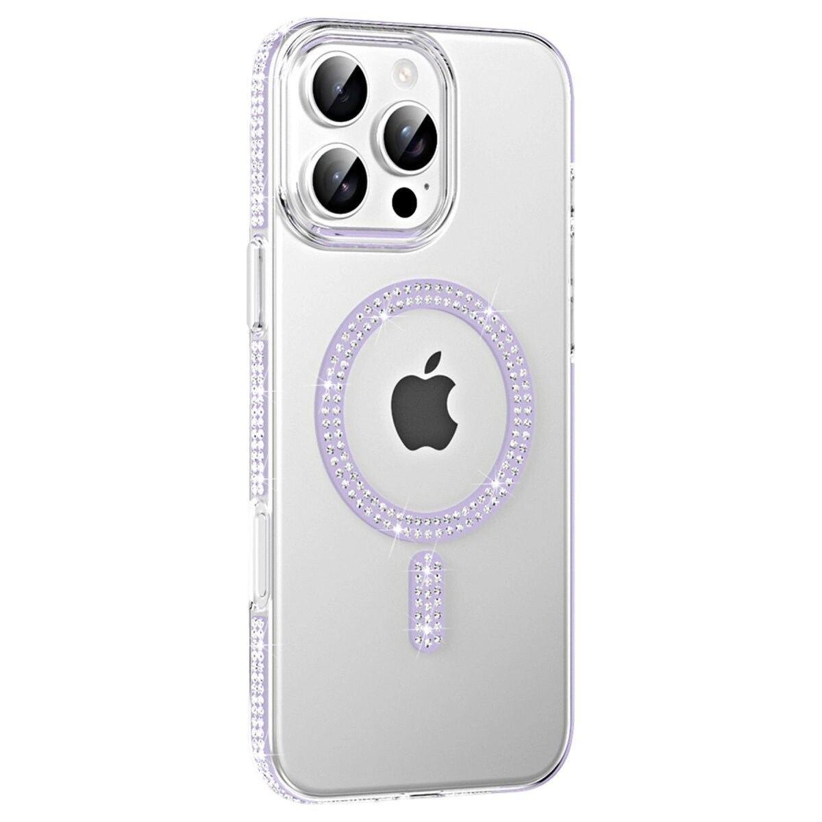 Joko Apple İphone 16 Pro Move Taşlı Magsafe Kapak - Lila