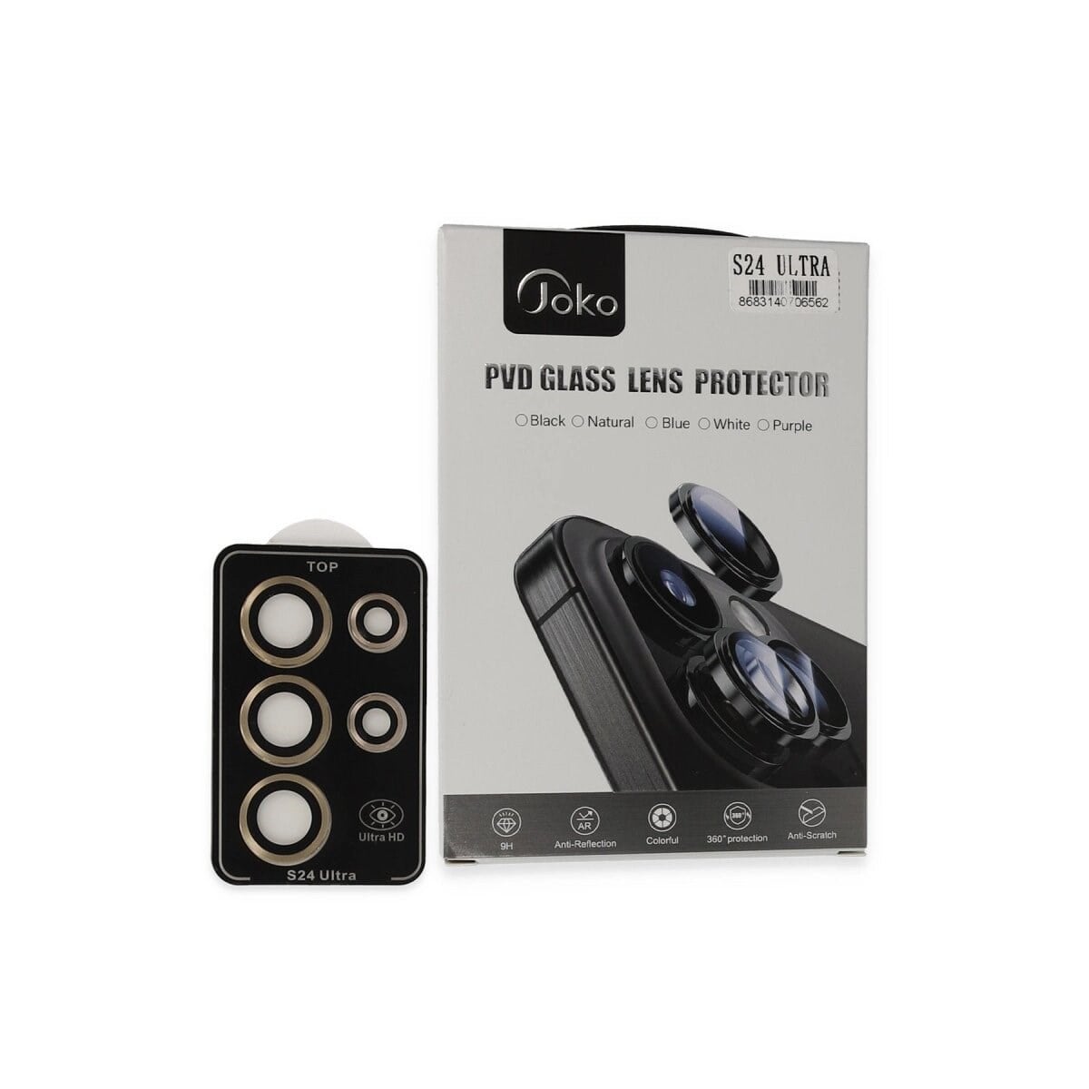 Joko Samsung Galaxy S24 Ultra Pvd Metal Kamera Lens - Gold