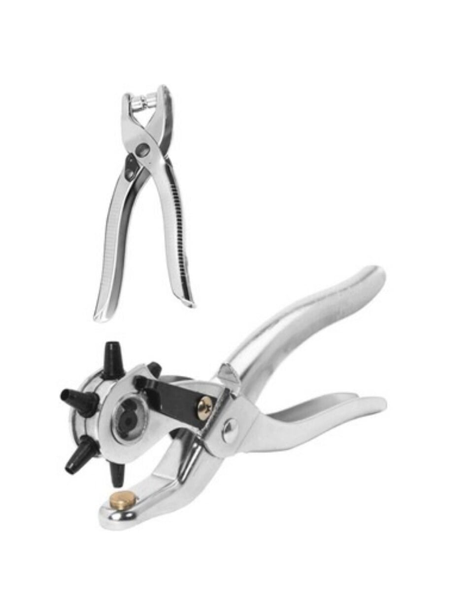 Kemer Delme Aparatı 2li Set Deri Kemer Çanta Ayakkabı Delme Pensesi