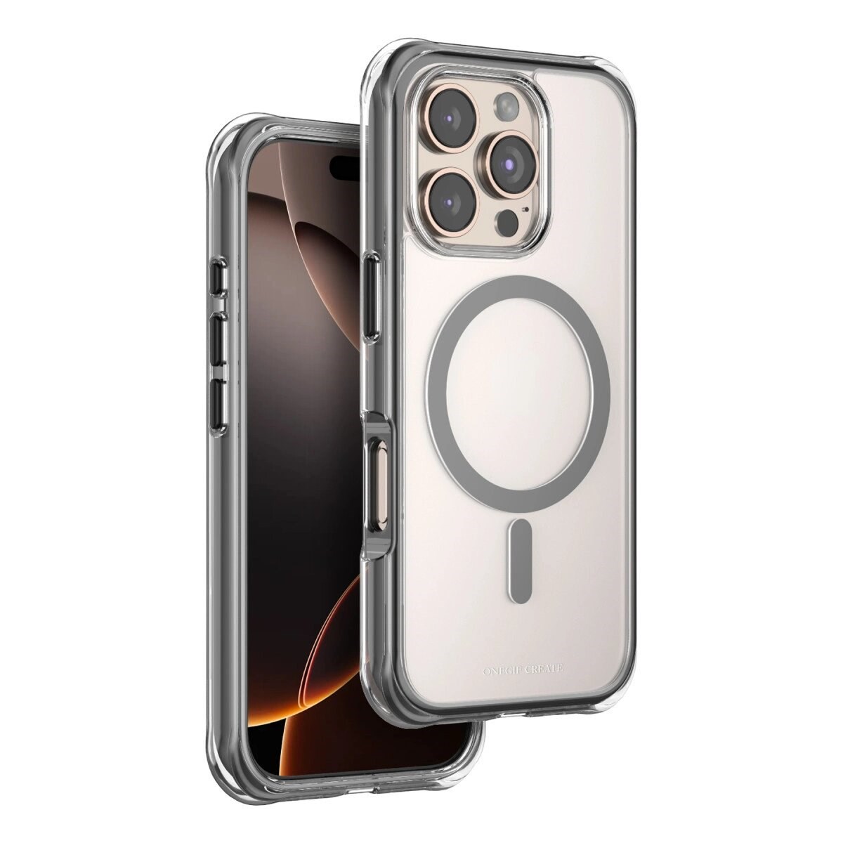 Onegif Apple İphone 16 Pro Hulk Magsafe Kapak - Siyah