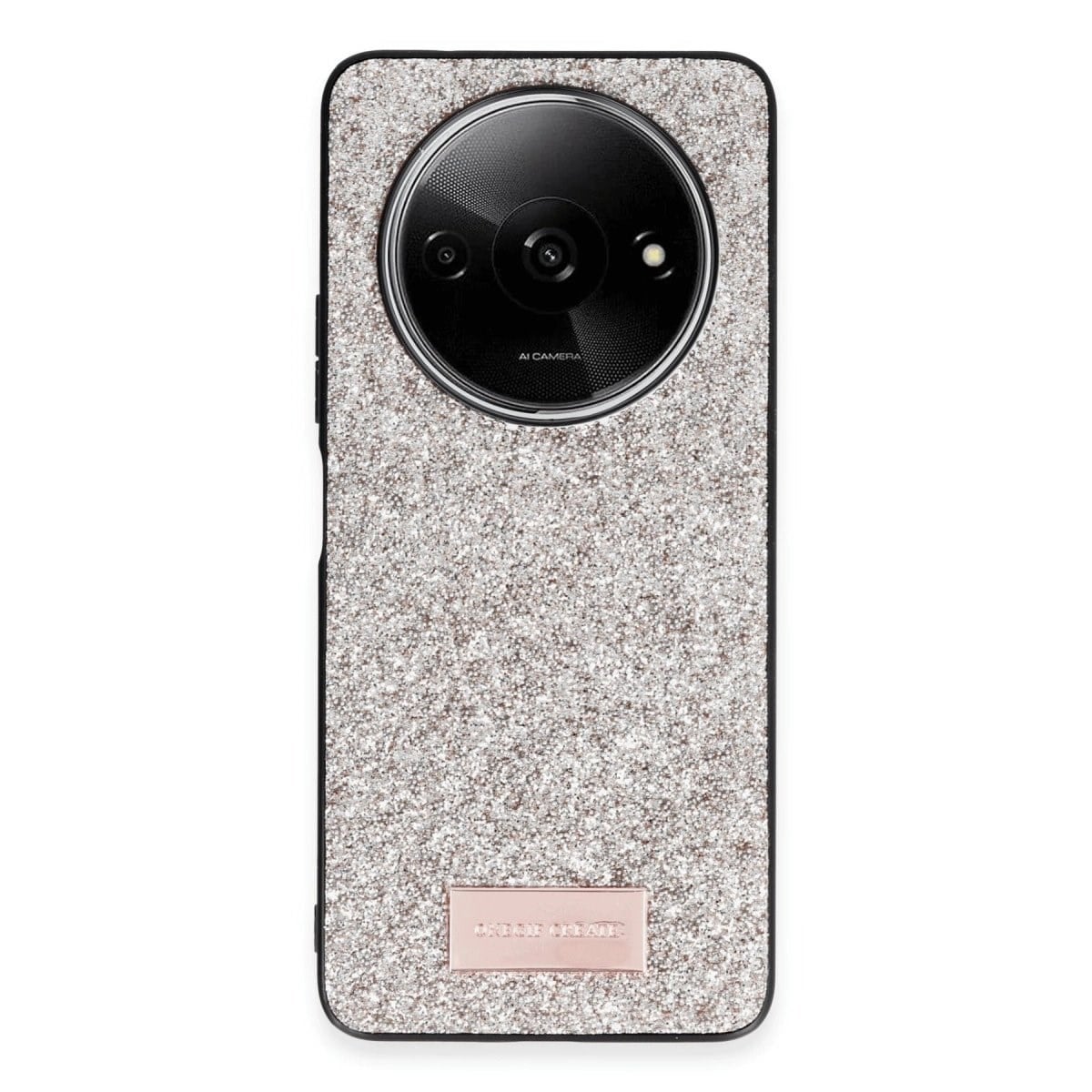 Onegif Xiaomi Redmi A3 4g Bright Simli Kapak - Gold