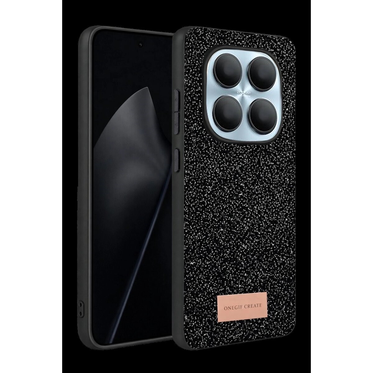 Onegif Xiaomi Redmi Note 15 4g Bright Simli Kapak - Siyah