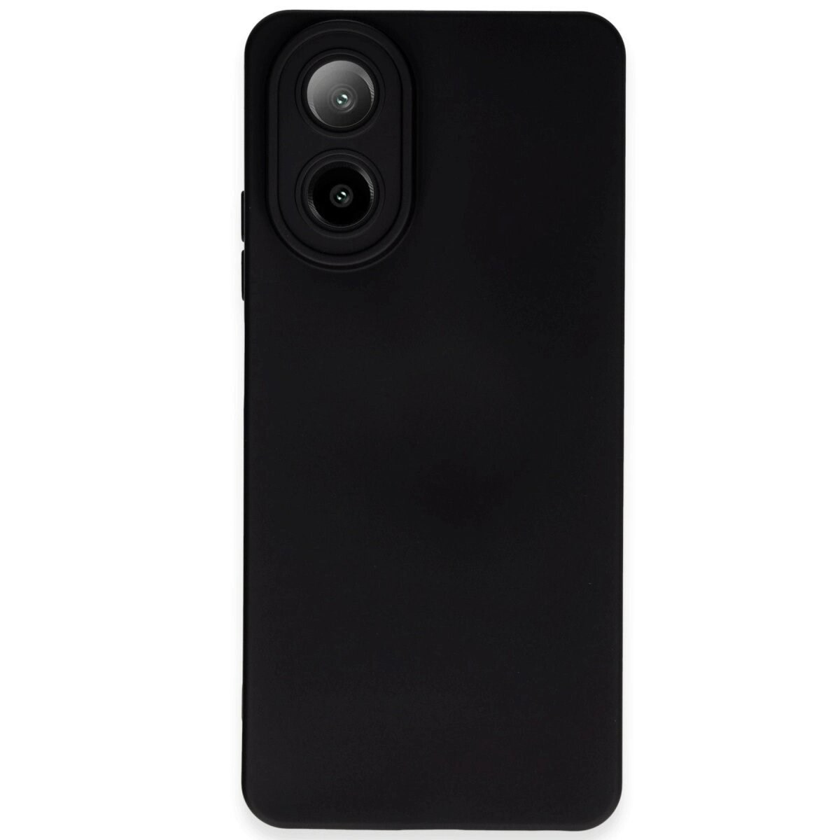 Oppo A38 Kılıf Nano İçi Kadife Silikon - Siyah