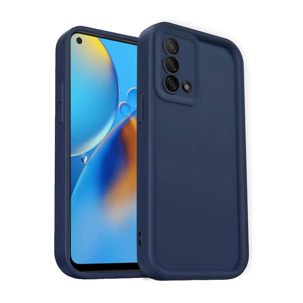 Oppo A74 4g Kılıf Viera Silikon - Lacivert