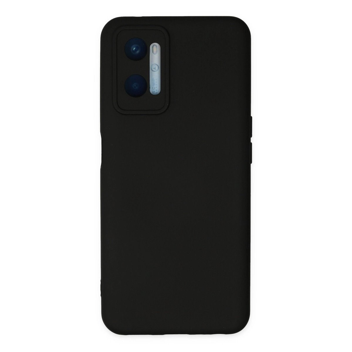 Oppo A96 Kılıf Nano İçi Kadife Silikon - Siyah