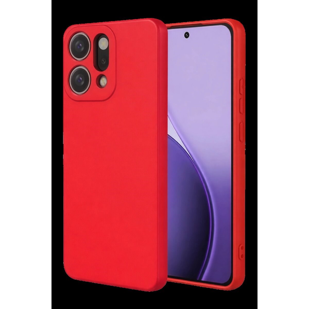Oppo Reno 14 First Silikon - Kırmızı