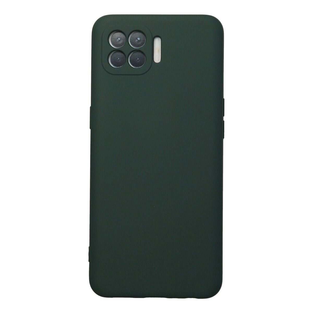 Oppo Reno 4 Lite Kılıf Nano İçi Kadife Silikon - Koyu Yeşil
