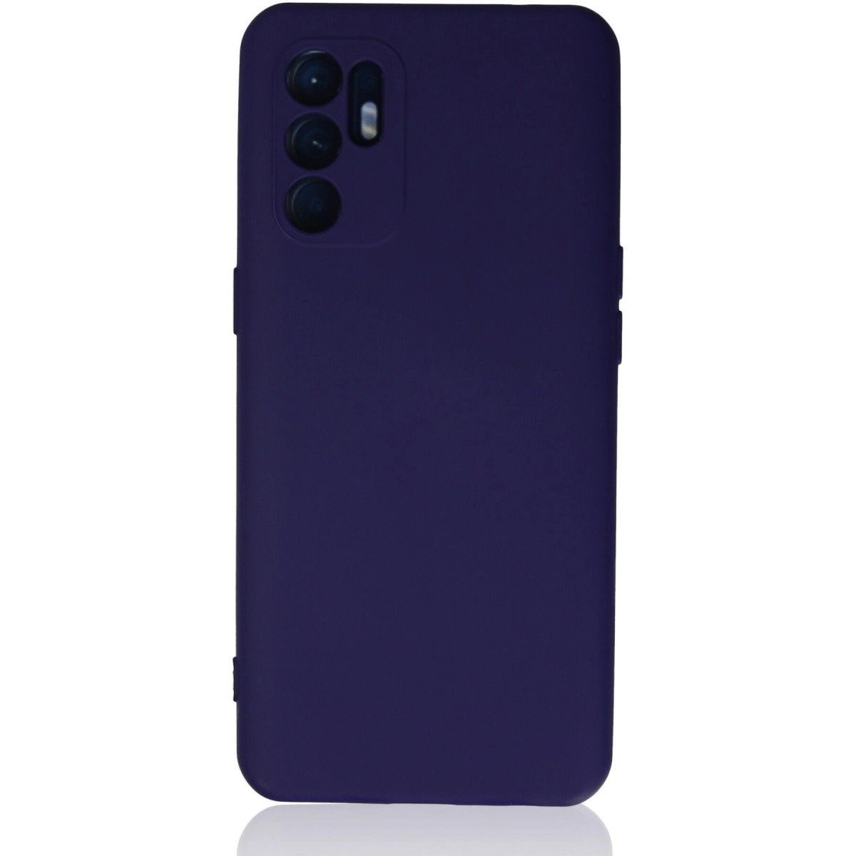 Oppo Reno 6 Kılıf Nano İçi Kadife Silikon - Mor