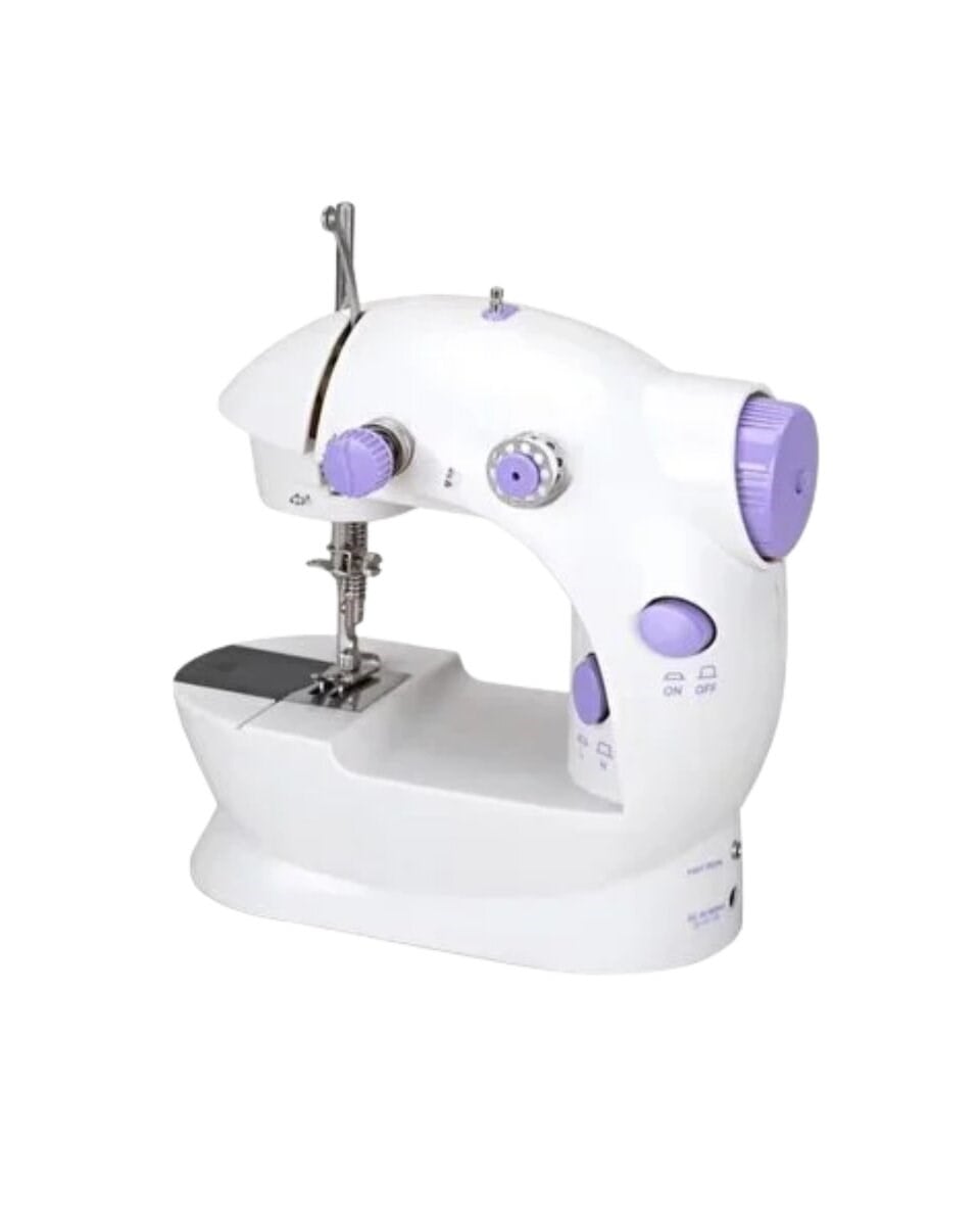 Pedallı Mini Dikiş Makinesi Çift Makara Kilitli Dikiş