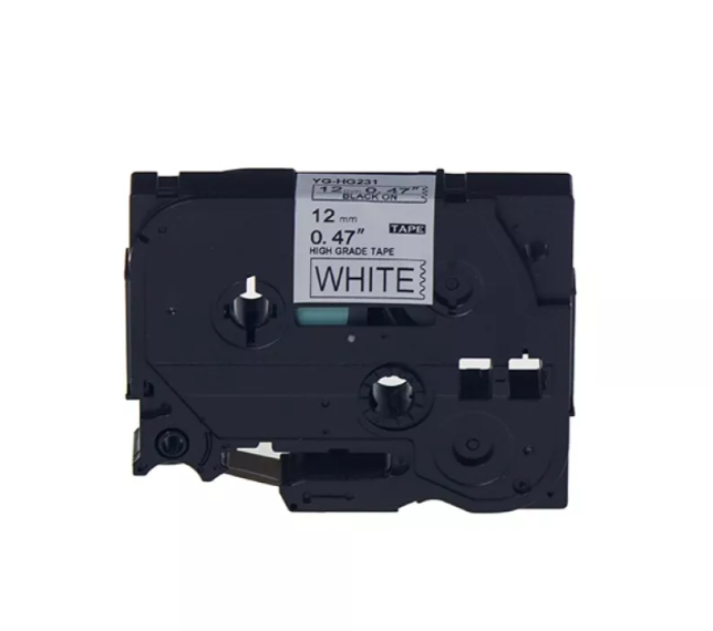 Prıntpen Brother P-Touch Hge-231 Beyaz Etıkete Sıyah Yüksek Çözünürlük (12Mm X 8M)