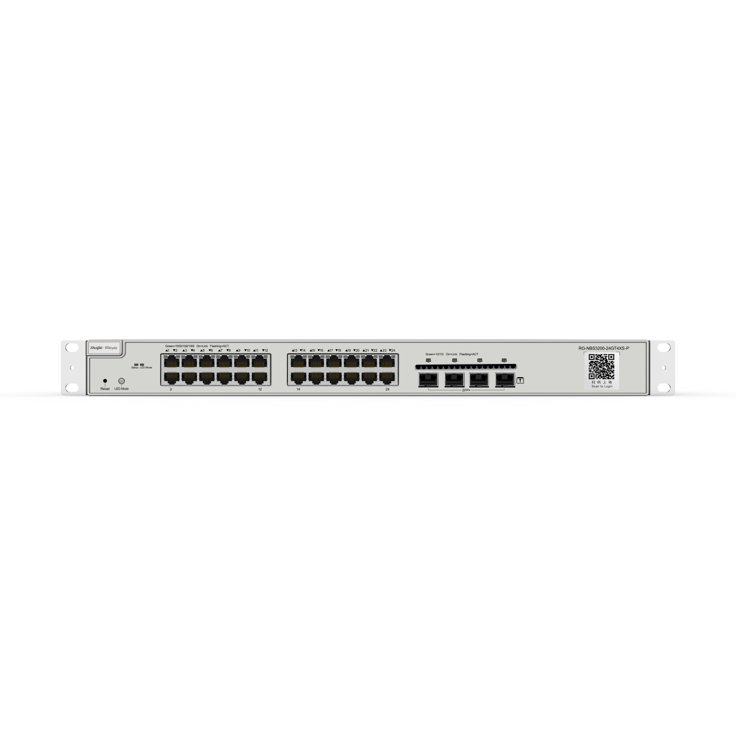 RUIJIE 24port PoE 370w 4-SFP 10GbE Gigabit Yönetilebilir Switch RG-NBS3200-24GT4XS-P